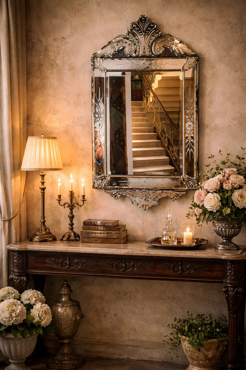 Vintage Ornate Square Mirror Vintage Ornate Square Mirror